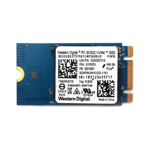 Western Digital SN520 NVMe 512 Go M.2 2242 SSD PCIe3x2 pour ordinateur portable Lenovo T480 - Photo 1/3