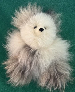 Peru Real Alpaca Teddy Bear Super Soft Plush Stuffed Animal - 9” tall - Picture 1 of 2