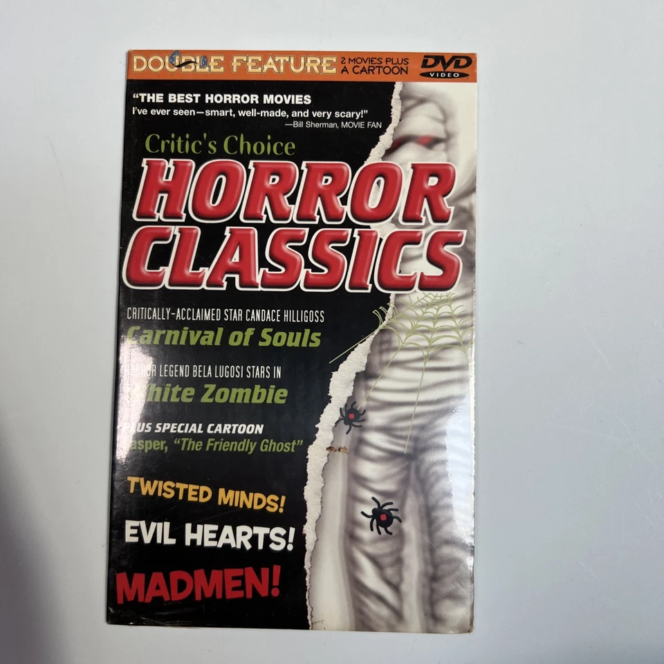 Horror Classics dvd Carnival of Souls & White Zombie - Bonus Casper Cartoon - Image 1 of 3