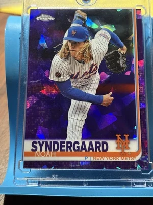 NOAH SYNDERGAARD NY Mets 2019 Topps Chrome PURPLE SAPPHIRE EDT. #131 &/10 🟣⚾️⭐️ - Image 1 of 4