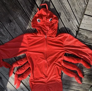S/M Rubies Lobster Crustacean Pincher Claws Unisex Costume Velour Jumpsuit - Picture 1 of 15