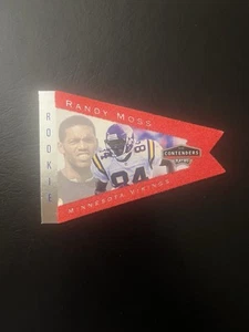 1998 Playoff Contenders Randy Moss Pennants Red Felt Rookie RC #55 - Picture 1 of 2
