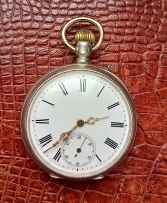 Antique Paul Buhre Pavel Bure Silver Swiss Pocket Watch Imperial Russia - Image 1 of 4