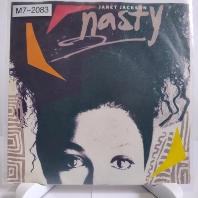 Janet Jackson – Nasty, 7" Vinyl (G/G), A&M Records, M7-2083 - Bild 1 von 2