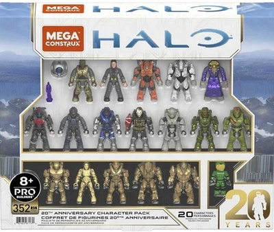 Mega Construx Pro Builders Halo 20 Aniversario Personajes Pack - 20 Personajes Foto 1 de 2