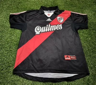 Футболка выездная Adidas River Plate - 1999 - оригинальная - Аргентина - черная - Изображение 1 из 4