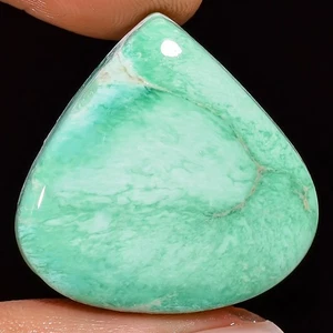 30.10 Cts Natural Freeform Variscite Pear Cabochon Gemstone 24x24x7 mm UR-57 - Picture 1 of 7