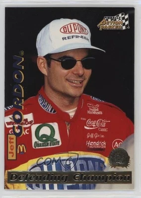 1996 Pinnacle Action Packed Jeff Gordon #1 HOF - Image 1 of 2