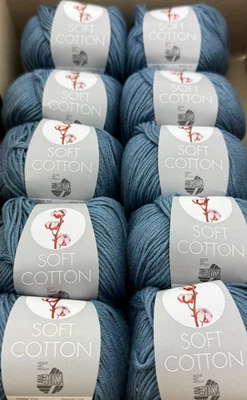 LANA GROSSA SOFT COTTON Farbe 025 Jeans 500g - Bild 1 von 2