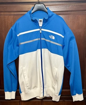 Vintage Y2K North Face Track Suit Jacket Men’s XL Royal Blue/White Colorblock - Image 1 of 4
