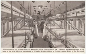 AMBULANCE TRAIN, CALEDONIAN RAILWAY COMPANY - Military Postcard - Picture 1 of 2