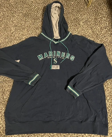 Vintage Lee Sport Seattle Mariners MLB Hoodie Sweatshirt Size XXL Cover
