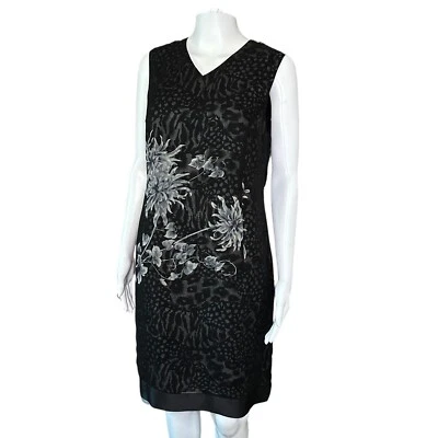 De Colección Carole Little Mujer 10 Seda Floral Forrado Sin Mangas Cuello en V Hada grunge Foto 1 de 4