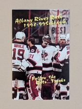 1998-99 Albany River Rats Hockey Pocket Schedule AHL 🥅🏒