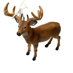 Neu mit Etikett Mojo Weißschwanz Hirsch Bock Hirsch 10 Punkt Gestell Figur Spielzeug oder Dekoration - Bild 1 von 5