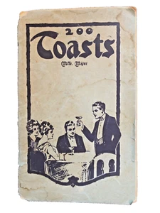 200 Toasts an antique paper pamphlet-book by Mlle. Mixer  NYC 1917 - Bild 1 von 4