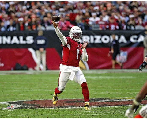 Kyler Murray Arizona Cardinals Unsigned Throwing Action 8" x 10" Photo Cover