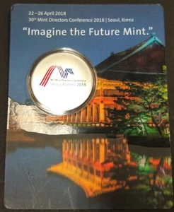 World Money Fair 2018 Berlin 30th Mintmasters Directors Conference Korea Colored - Picture 1 of 4