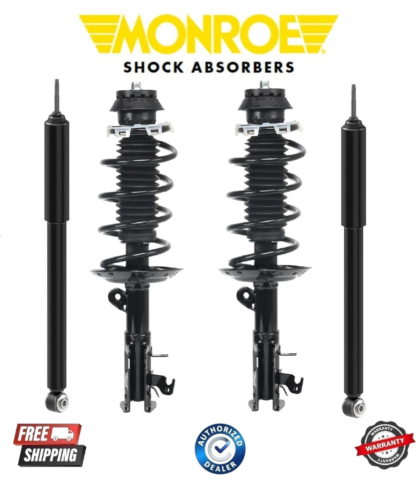 Muelle helicoidal delantero completo Monroe y amortiguador trasero para Honda Fit 09-13 Foto 1 de 1