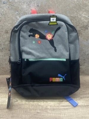 Puma Backpack Black Women Flowers - Image 1 of 4