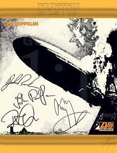 LED ZEPPELIN ALBUM #1 SIGNED AUTOGRAPH SIGNATURE 8.5X11 PHOTO PICTURE REPRINT