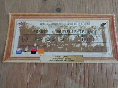 FRANCE / NOUVELLE ZELANDE - BILLET MATCH DU CENTENAIRE  - TICKET ORIGINAL RUGBY  - Photo 1/2