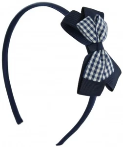 Daisy Daisy Aliceband Gingham Bow - Picture 1 of 13