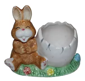 PLANTADORA DE HUEVOS DE CONEJO DE PORCELANA DE 4" DE ALTO FRANKEL HECHA EN TAIWAN ROC - Imagen 1 de 5