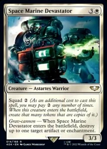 [1x] Space Marine Devastator Near Mint, English Warhammer 40,000 Commander MTG M - Picture 1 of 1