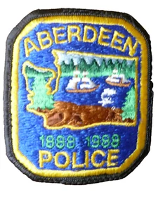 ABERDEEN WASHINGTON 1888-1980 POLICE PATCH (NEW. apx. 3.82x3) - Picture 1 of 1