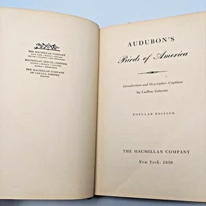 Audubon's Birds of America 1950 Erstdruck Popular Edition HC Ludlow Griscom - Bild 1 von 10