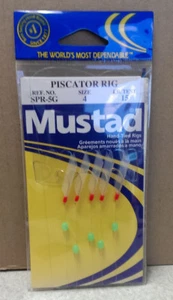 Mustad Hand-Tied Piscator Rig SPR-5G Size 4 LB. Test 15  - Picture 1 of 2