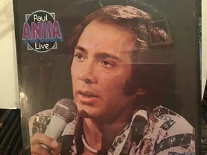 PAUL ANKA: LIVE; SEALED LP *  CRESCENDO  1984 * FOR ONCE IN MY LIFE * GREAT LP! - Picture 1 of 2