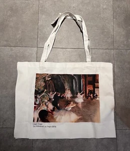 NEW Edgar Degas The Rehearsal On Stage 1874 Canvas Art Tote Book Bag - Picture 1 of 3
