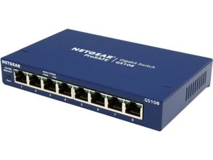 NETGEAR ProSafe 8-Port Gigabit Ethernet Desktop Switch (GS108) - Picture 1 of 8