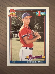 Chipper Jones 1991 Rookie Card Topps 333