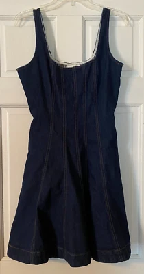 NUEVO Mini Vestido Kate Spade New York X Target Talla 6 Denim Cosido Azul Oscuro Para Mujer Foto 1 de 4