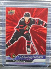 2023-24 Upper Deck Tyler Kleven Outburst Red YG Young Guns Rookie RC #08/25