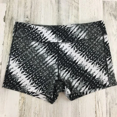 Pantalones Cortos Athleta Talla M Negro Blanco Estampado Elastizados Coolmax De Colección 2013 Foto 1 de 4
