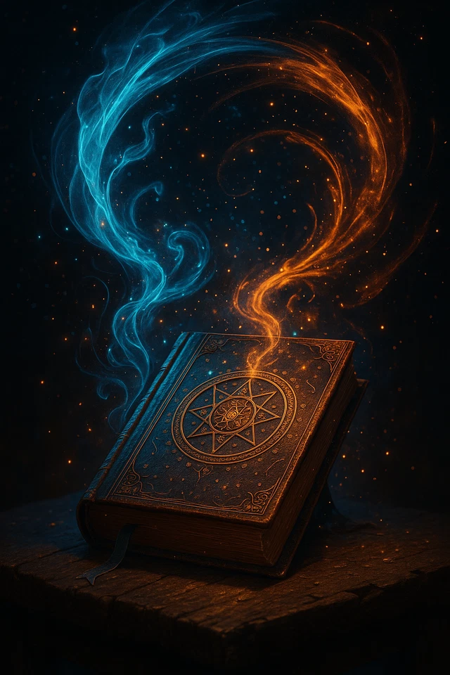Magic Spell Book - Digital Image Picture Phone Background AI Art - Image 1 of 1