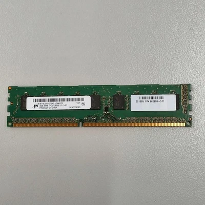 Micron 4GB DDR3 RAM PC3-12800 1600MHz non-ECC MT18JSF51272AZ-1G6M1ZG 662609-571 - Image 1 of 4