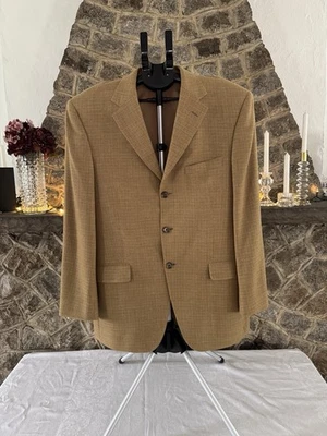 John W. Nordstrom Cashmere Elk Camel color 3 Button Size L Blazer Chest 44” - Image 1 of 4