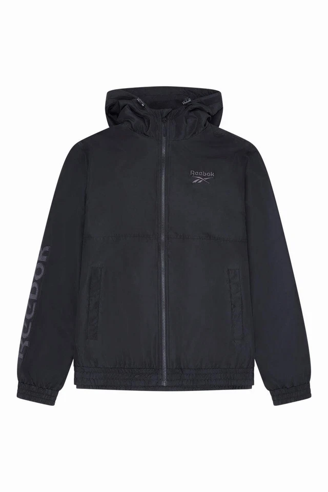 Reebok Mens Windbreaker Jacket Windrunner Black - Image 1 of 4