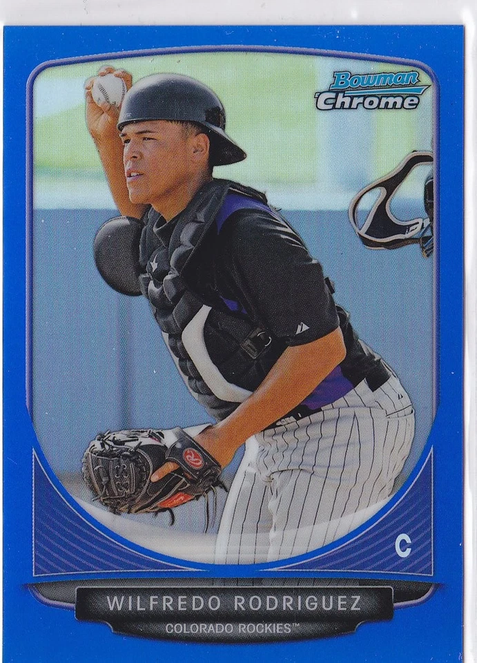 2013 Wilfredo Rodriguez Bowman Chrome Blue Refractor RC /250 #BCP148 (A3269) - Image 1 of 1