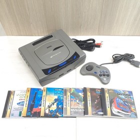 Sega Saturn Gray Console Bundle 1 controller & 6 games Japan DAYTONA USA NTSC-J