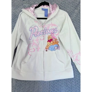 Disney Winnie the Pooh Fleece Full Zip XL Hoodie whimsical children storybook - Picture 1 of 5