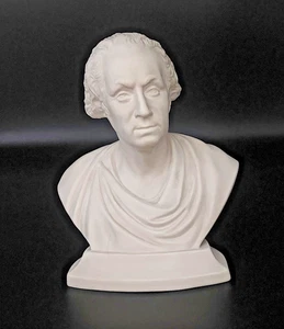 Spode George Washington Parian Bust Reproduction of 1870–1900 Original REDUCED - Picture 1 of 20