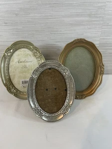 Florentiner Bilderrahmen 3 Stück Barock Rokoko verziert Gold Kupfer 5x7, 3,5x5 - Bild 1 von 13