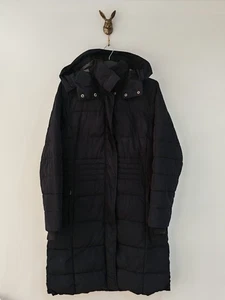 White Stuff Thirlmere Quilted Long Coat Navy Blue Primaloft UK 12 Showerproof - Picture 1 of 16