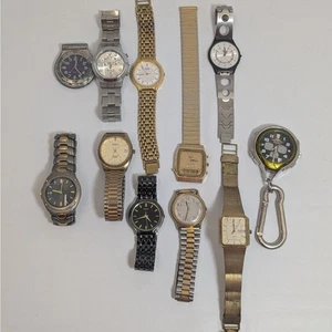 11x Men's Watch Vintage Lot Hamilton Seiko Citizen Benrus Timex Swatch - Bild 1 von 12